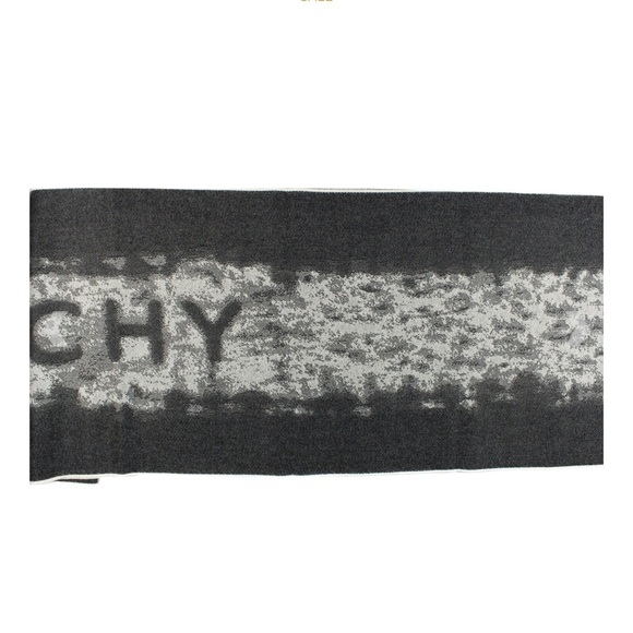 Givenchy Logo Abstract Jacquard Wool Scarf Unisex - Picture 6 of 7